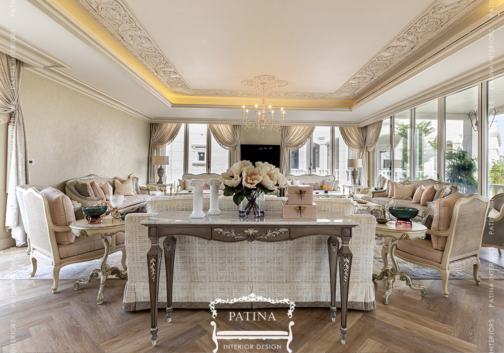 Classic French Style Majlis Design | Abu Dhabi - Patina InteriorsPatina ...