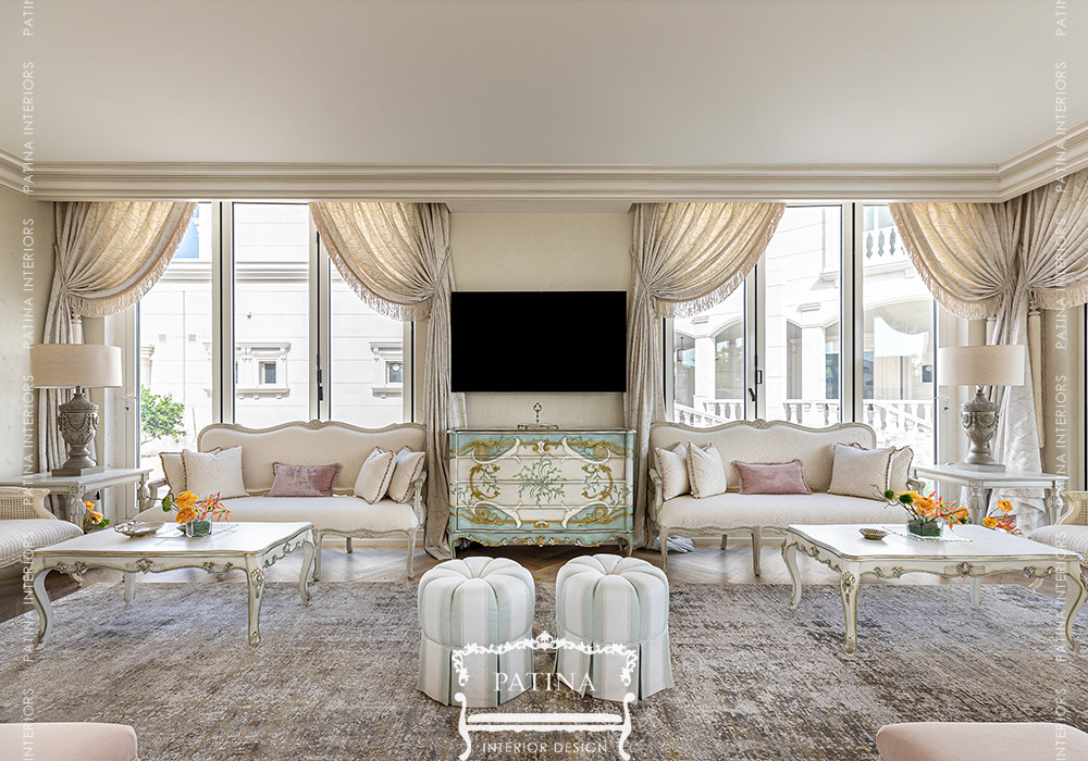 Classic French Style Majlis Design | Abu Dhabi - Patina InteriorsPatina ...