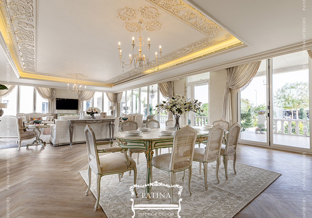 Classic French Style Majlis Design | Abu Dhabi - Patina InteriorsPatina ...