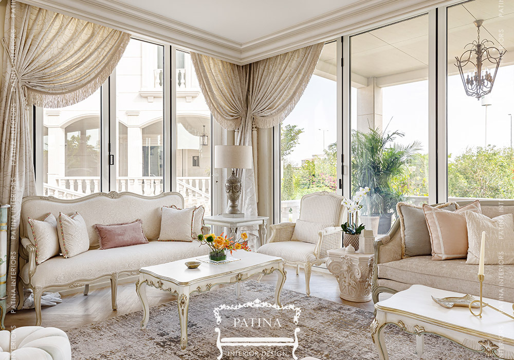 Classic French Style Majlis Design | Abu Dhabi - Patina InteriorsPatina ...