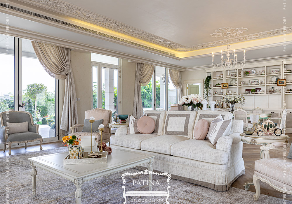 Classic French Style Majlis Design | Abu Dhabi - Patina InteriorsPatina ...