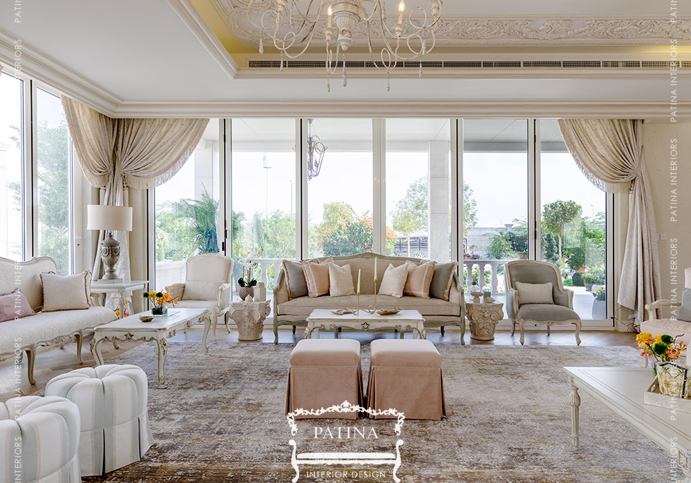 Classic French Style Majlis Design | Abu Dhabi - Patina InteriorsPatina ...