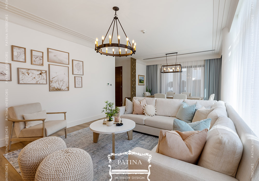 View of Rustic Charm Penthouse Interior Design - Abu Dhabi, UAEPatina Interiors ...