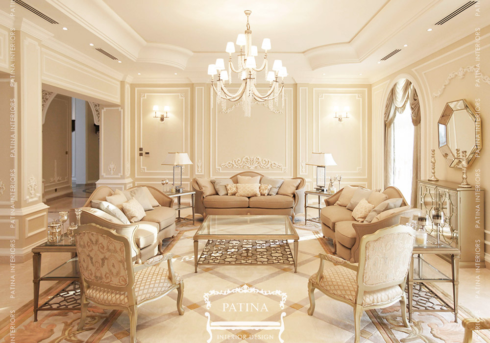 White Pearl Luxury Villa Interior Design Abu Dhabi, UAE | Patina ...
